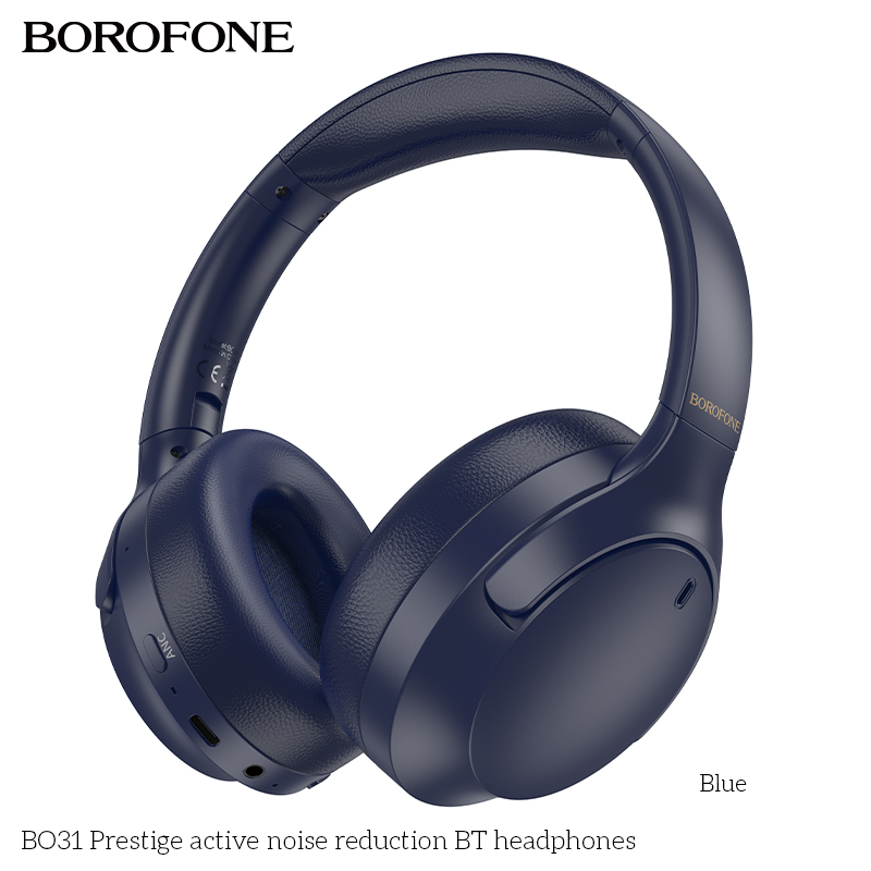 BOROFONE BO31 Prestige over-ear headphones ANC button NZ 2